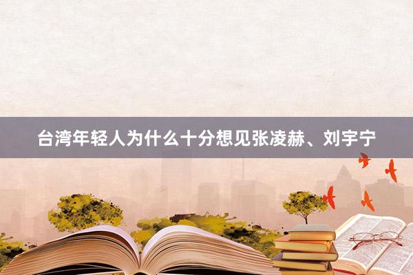 台湾年轻人为什么十分想见张凌赫、刘宇宁
