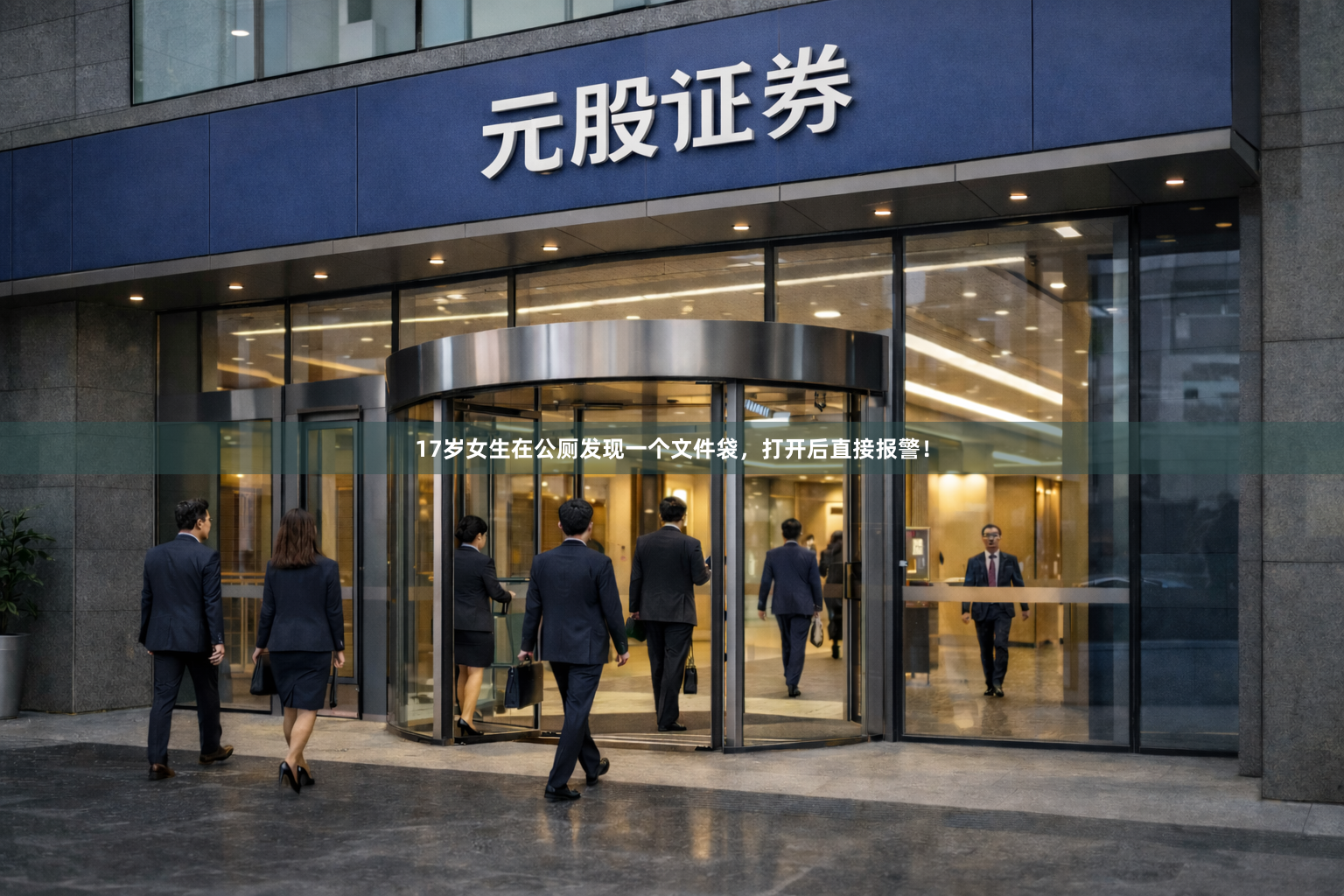 17岁女生在公厕发现一个文件袋,打开后直接报警!