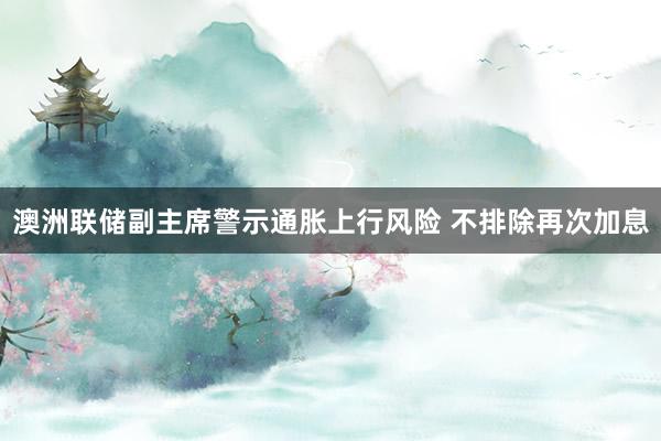 澳洲联储副主席警示通胀上行风险 不排除再次加息