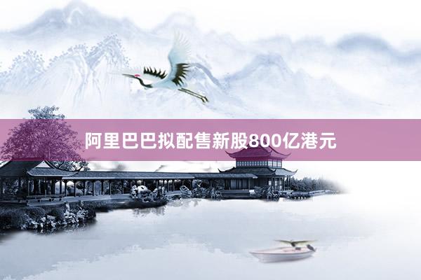 阿里巴巴拟配售新股800亿港元