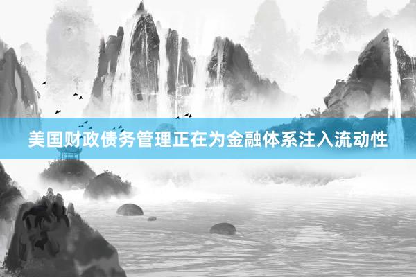 美国财政债务管理正在为金融体系注入流动性
